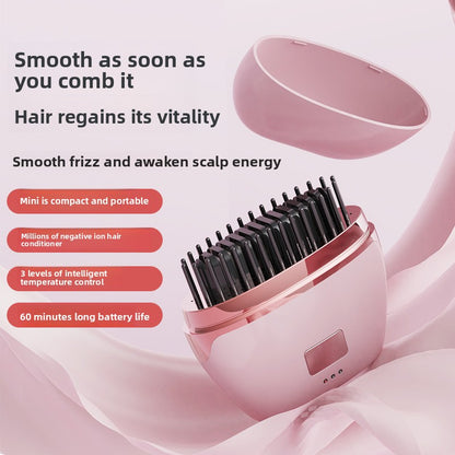 Portable Ceramic Hair Straightener Comb – Fast Styling Anywhere