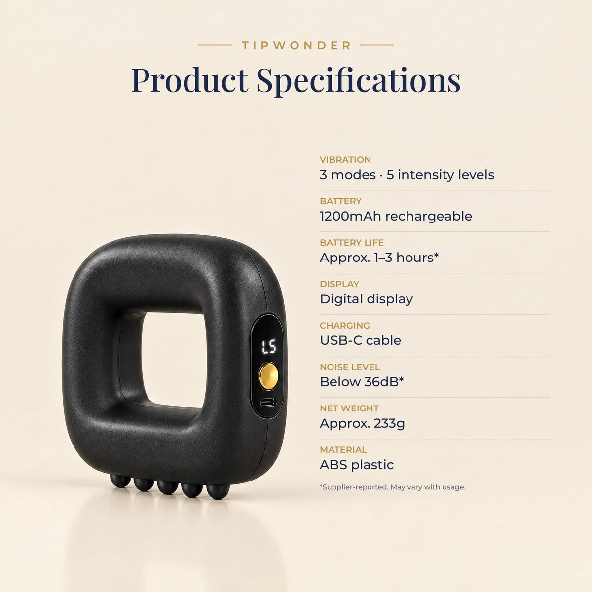 Mini Fascia Ring Massager product specifications
