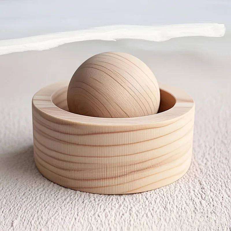 Wooden Rotating Aroma Diffuser – Car & Home Fragrance Air Freshener