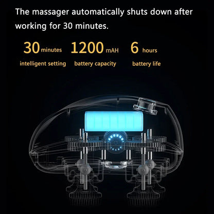Rechargeable Scalp & Body Massager – Deep Tissue Relief