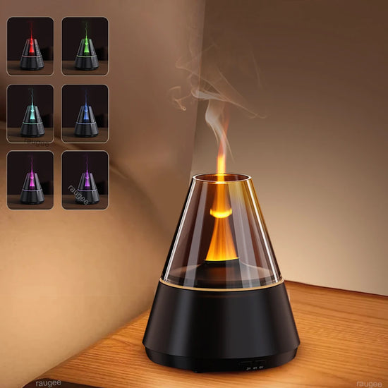 Mini USB Aroma Diffuser – Essential Oil Humidifier with Colorful Night Light