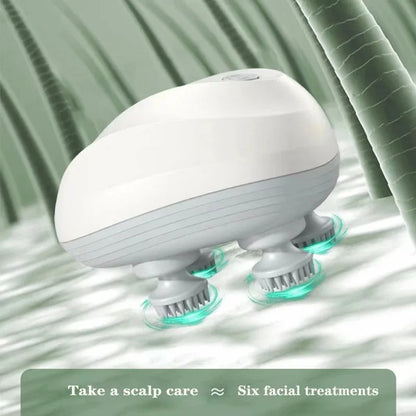 Rechargeable Scalp & Body Massager – Deep Tissue Relief