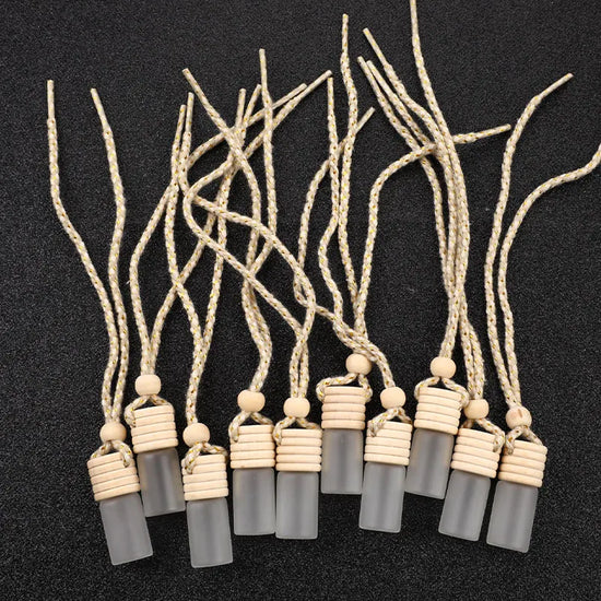 10PCS 5ML Car Perfume Bottles – Essential Oil Air Freshener Pendants